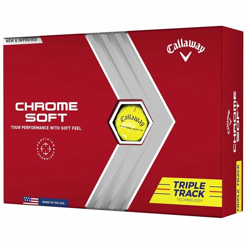Callaway Chrome Soft Triple Track Golf Balls Yellow - 1 Dozen 2022