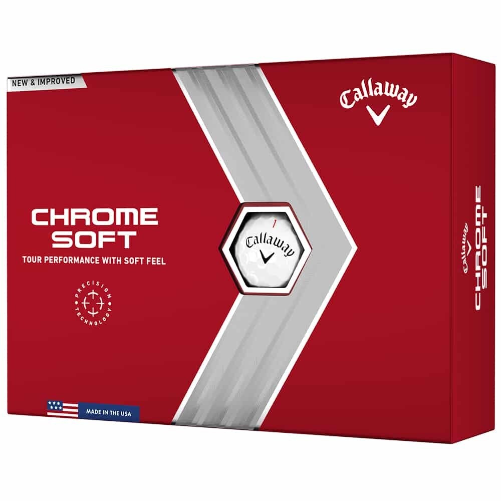 Callaway Chrome Soft Triple Track Golf Balls White - 1 Dozen 2022