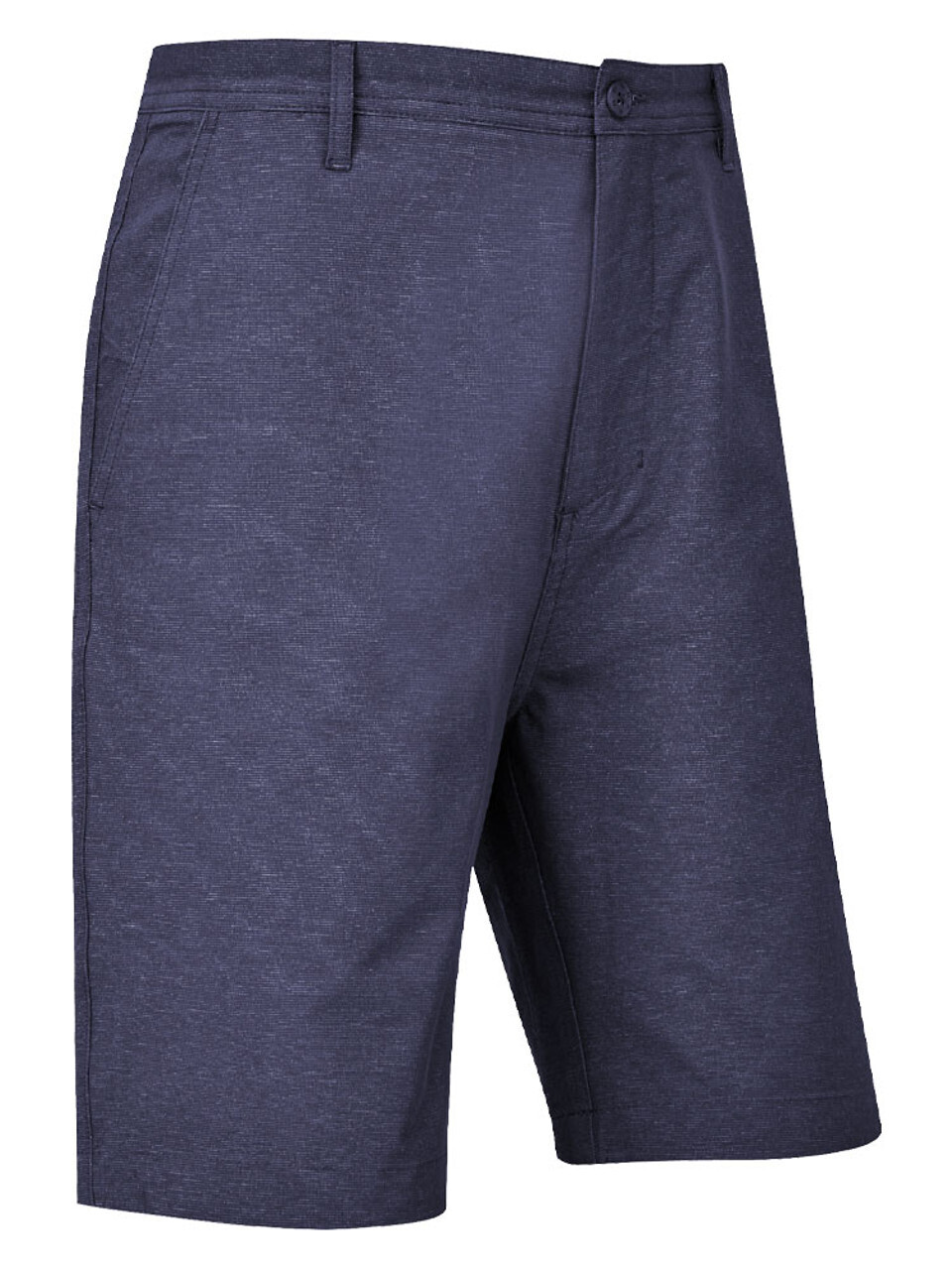 FootJoy Slim Fit Broken Stripe Woven Shorts - Navy