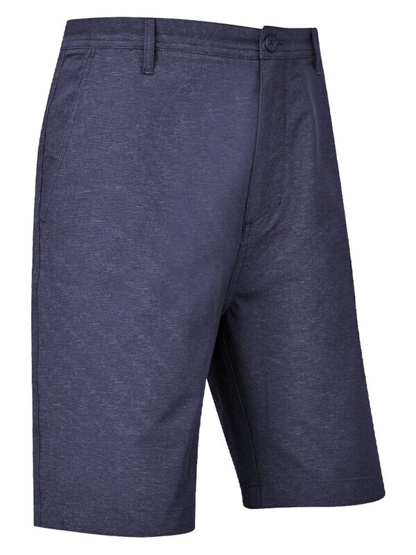 FootJoy Slim Fit Broken Stripe Woven Shorts - Navy FootJoy Slim Fit Broken Stripe Woven Shorts - Navy