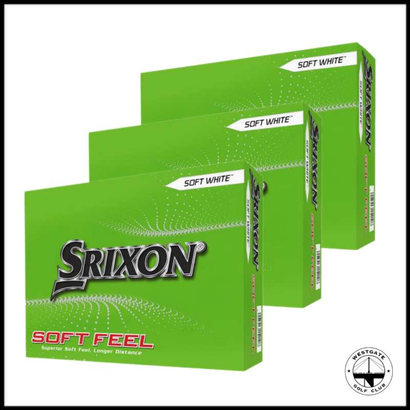 Srixon Soft Feel White - 3x Dozen