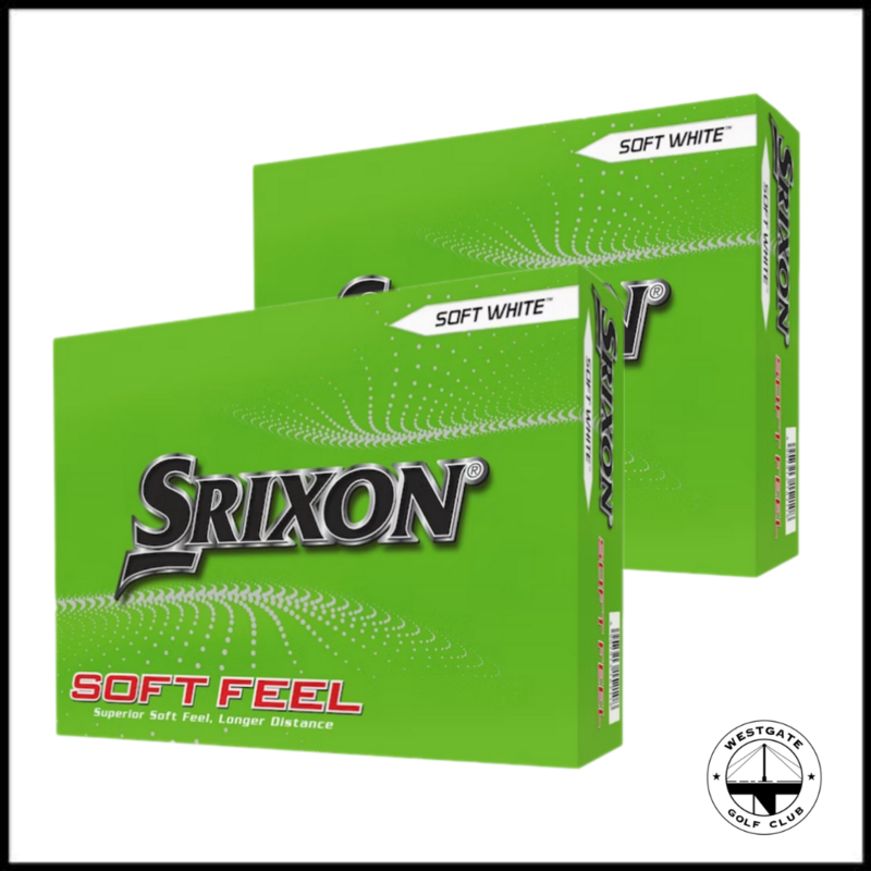 Srixon Soft Feel White - 2x Dozen