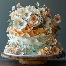 Intensiv Sugar Flowers & Ruffle Cake