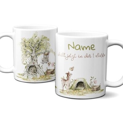 personalisierte Tasse für Schulkinder