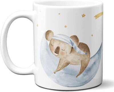 Tasse mit schlafendem Koala und Panda