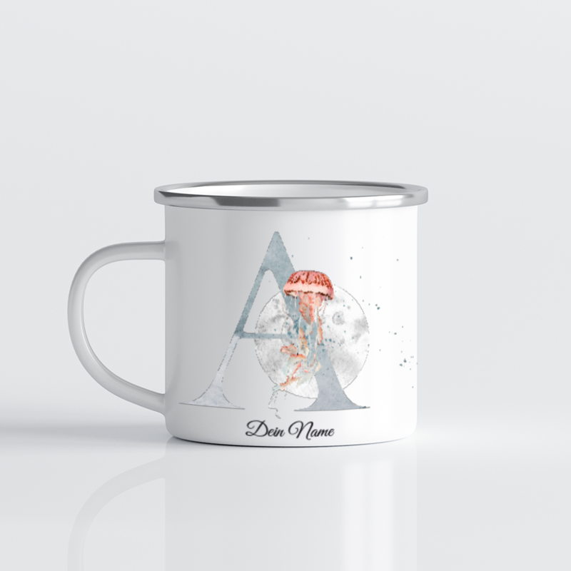 Tasse mit persönlichen Unterwasser Monogramm