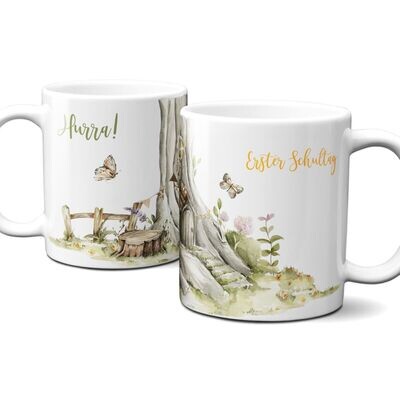 Tasse für den 1. Schultag