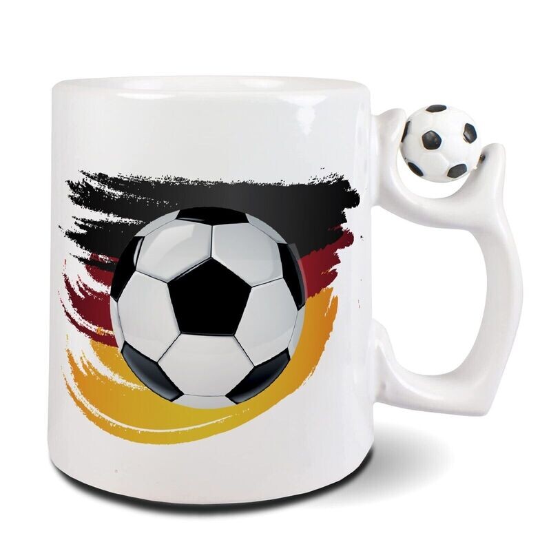 Tasse für Fußballfans mit Deutschlandflagge