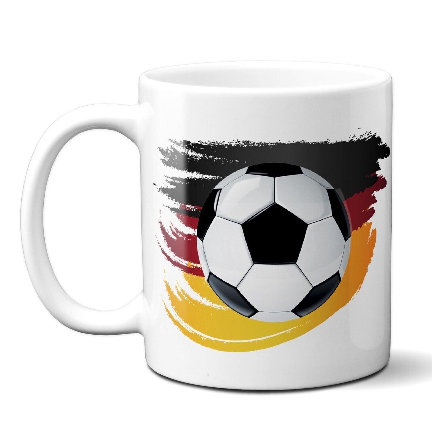 Tasse für Fußballfans mit Deutschlandflagge