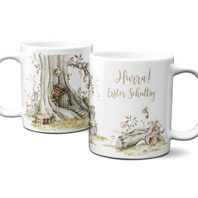 Tasse für den 1. Schultag