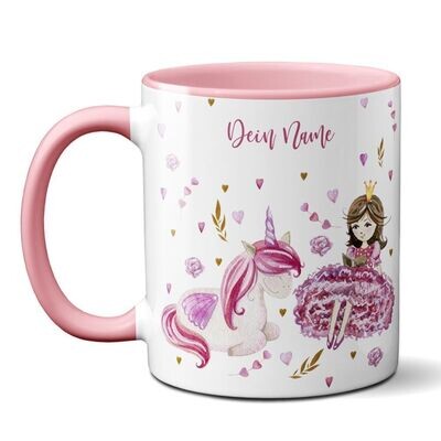 personalisierte Tasse für Prinzessinnen