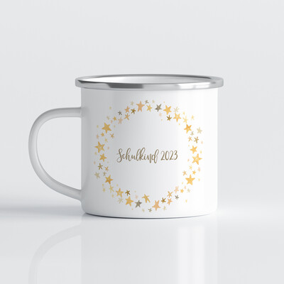individuelle Tasse für Schulkinder Sternen