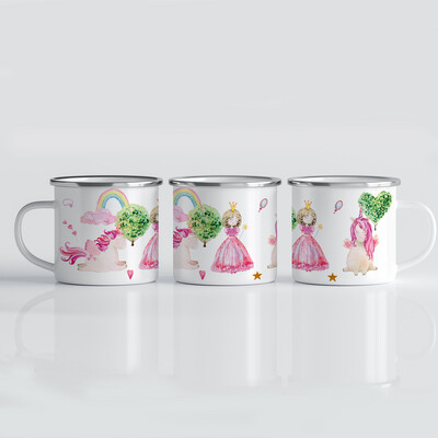 Tasse mit buntem Einhorn