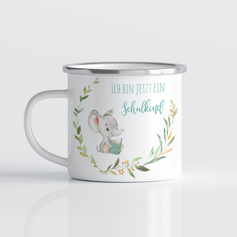 Tasse für Schulkinder mit Elefant