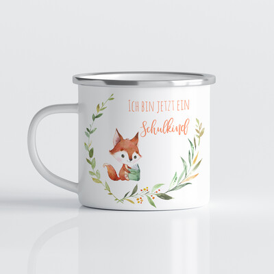 Tasse für Schulkinder mit Fuchs