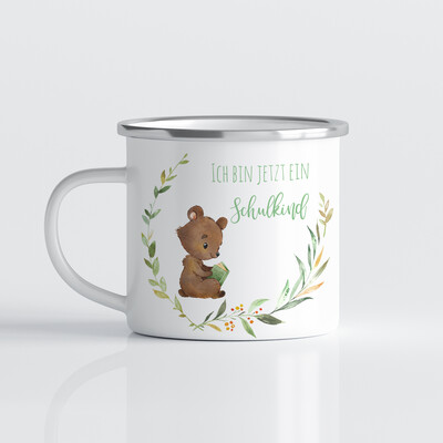Tasse für Schulkinder mit Bär