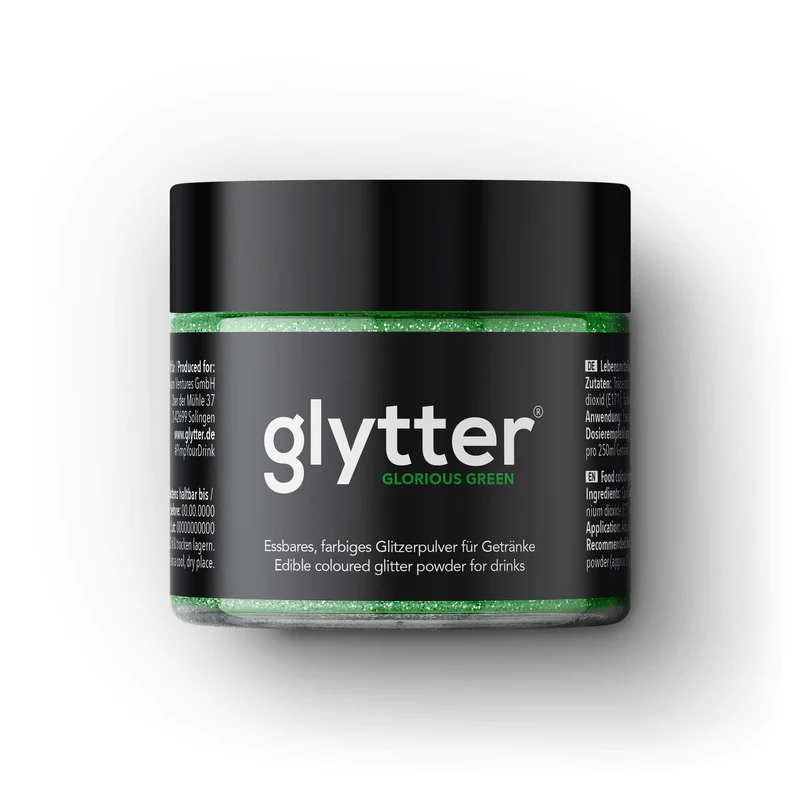 Glitter für Ihr Getränk im Metallic Look - GLYTTER Glorius Green