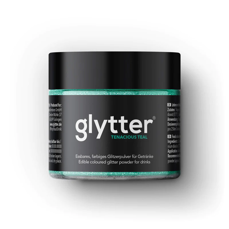 Glitter für Ihr Getränk im Metallic Look - GLYTTER Tenacious Teal