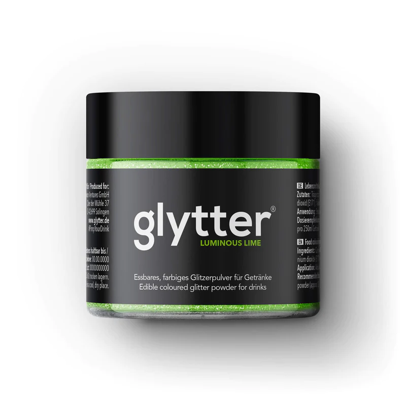 Glitter für Ihr Getränk im Metallic Look - GLYTTER Luminous Lime