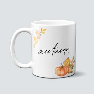 Tasse mit Kürbis Motiv - perfekt für Herbst - Autumn