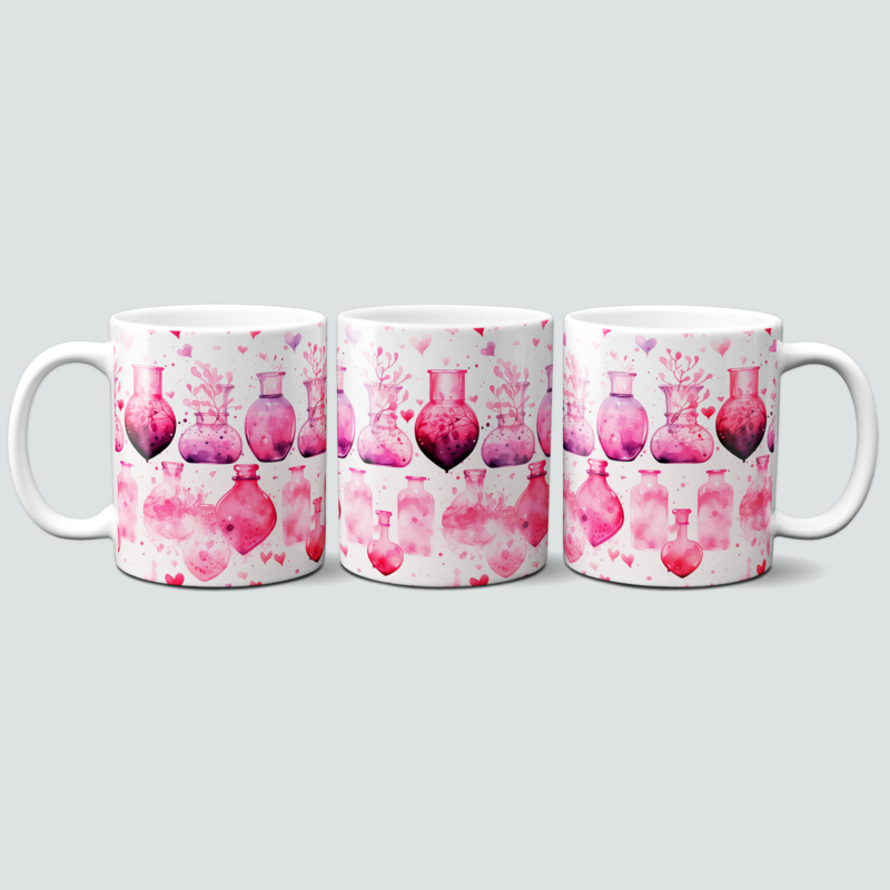 Tasse mit pinkem Liebeselixier