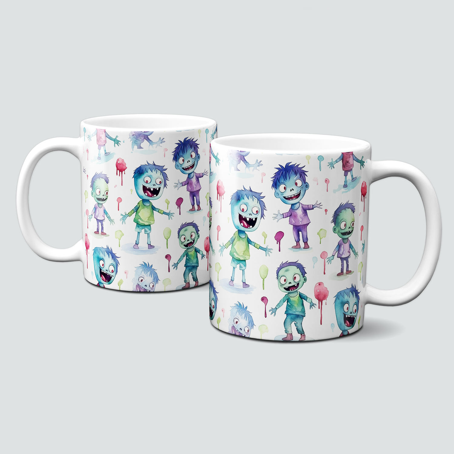 Tasse für Halloween - Cartoon Zombies - Teil 4
