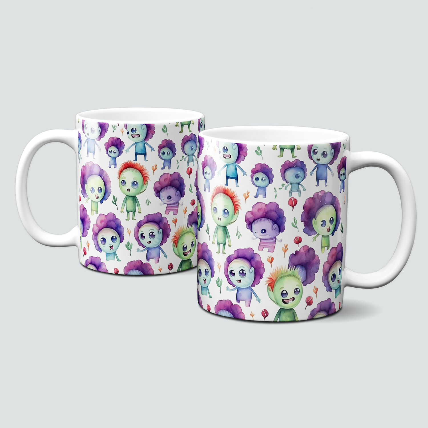 Tasse mit Halloween Motiven - Cartoon Zombies - Teil 5