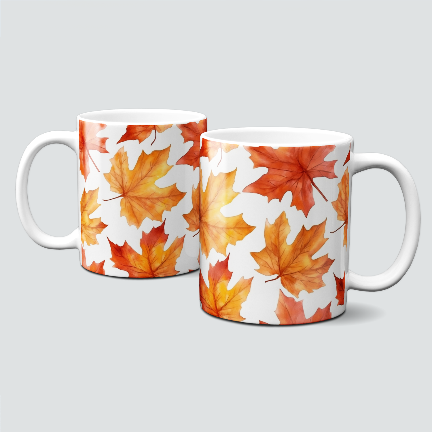 Tasse mit schönen bunten Herbstblättern - Autumn Blätter, Kastanien