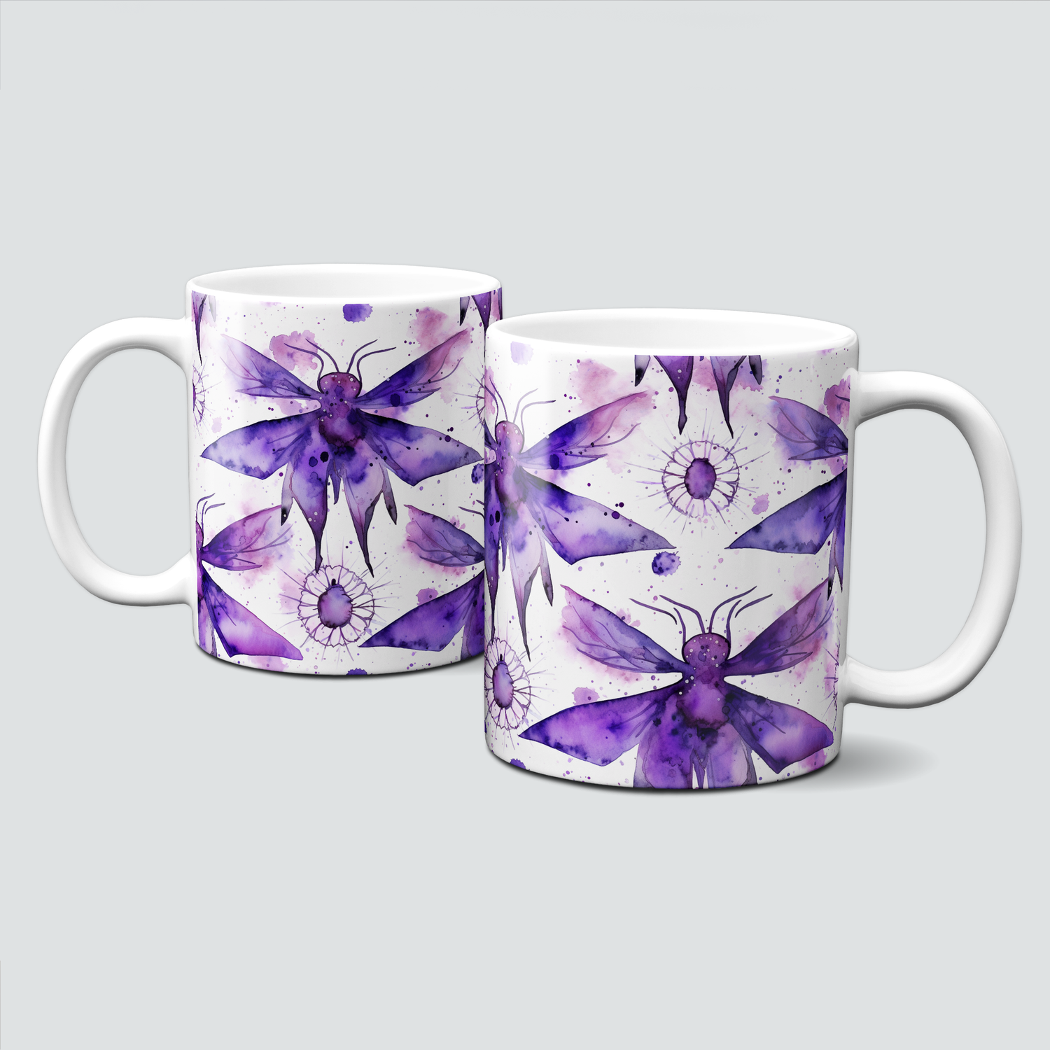 Tasse für Halloween - dunkle Magie, Fairy, Tier, Lila