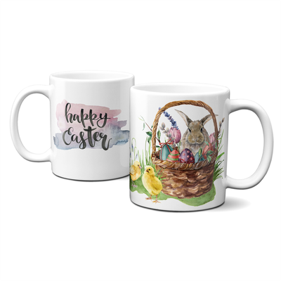 Ostertasse - Happy Eastern - Ostern - Ostereier - Osterkorb - Hasen