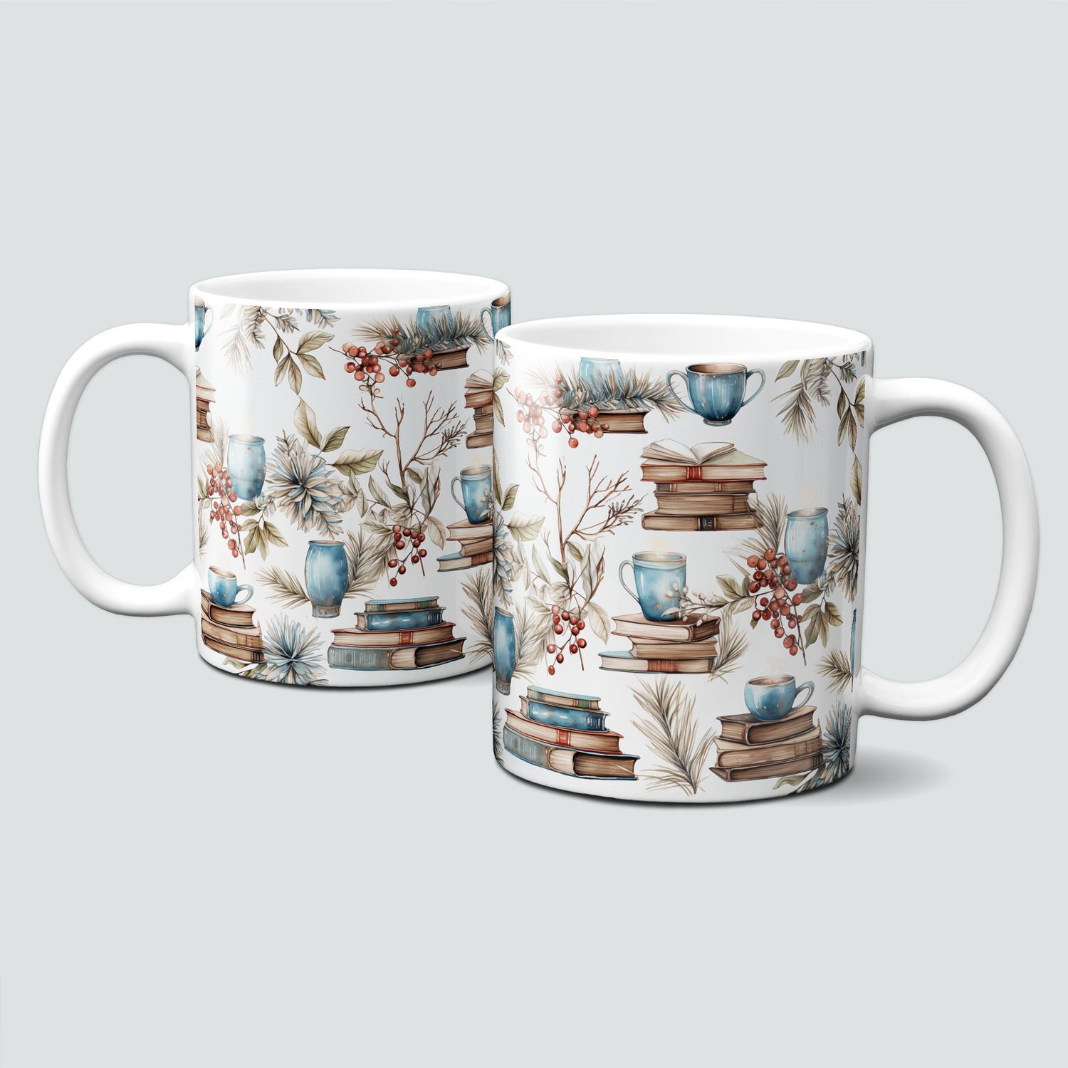 oh-cuptastic Tasse, Weihnachten Winter Bücher lesen, Gemütlichkeit
