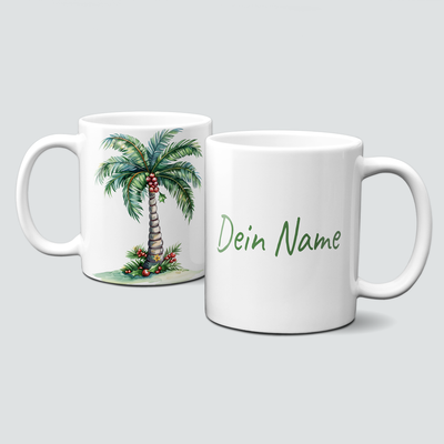 oh-cuptastic Tasse, Weihnachten-Weihnachtspalme-Pflanze-mit roten Kugeln