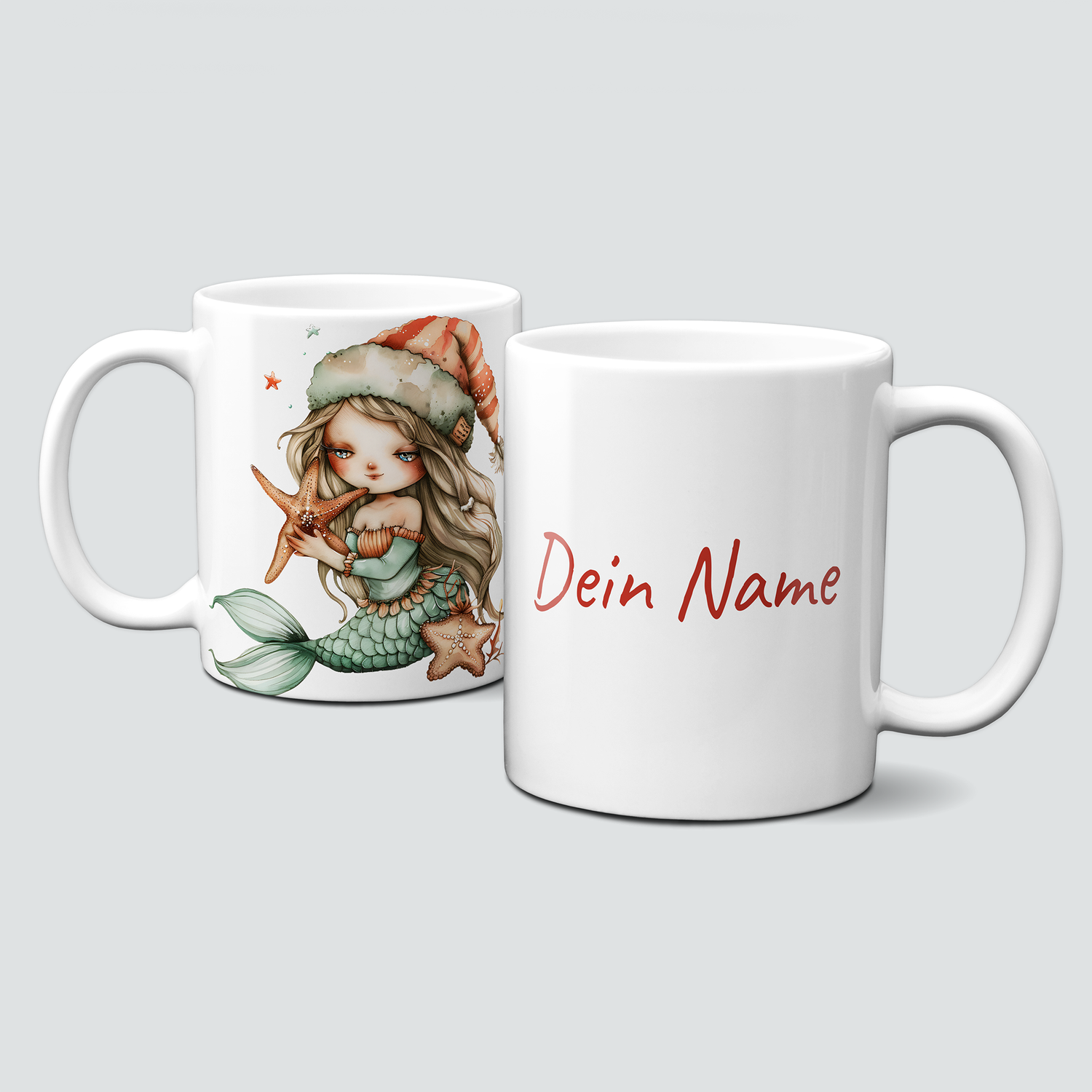 oh-cuptastic Tasse, Weihnachten-MĂ€dchen-Unterwasser-Personalisierbar oh-cuptastic Tasse, Weihnachten-MĂ€dchen-Unterwasser-Personalisierbar