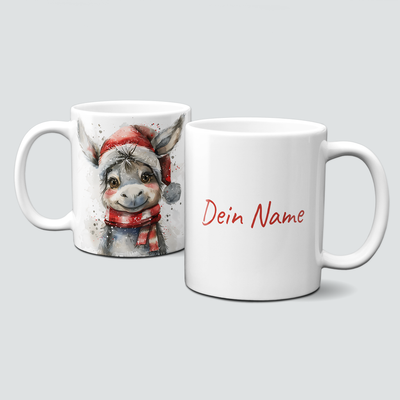 oh-cuptastic Tasse,  Weihnachten-Esel-Donkey-Tiermotiv