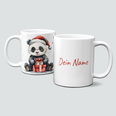 oh-cuptastic Tasse, Weihnachten-PandabÀr-Panda mit Geschenken-Tiermotiv-Personalisierbar oh-cuptastic Tasse, Weihnachten-PandabÀr-Panda mit Geschenken-Tiermotiv-Personalisierbar