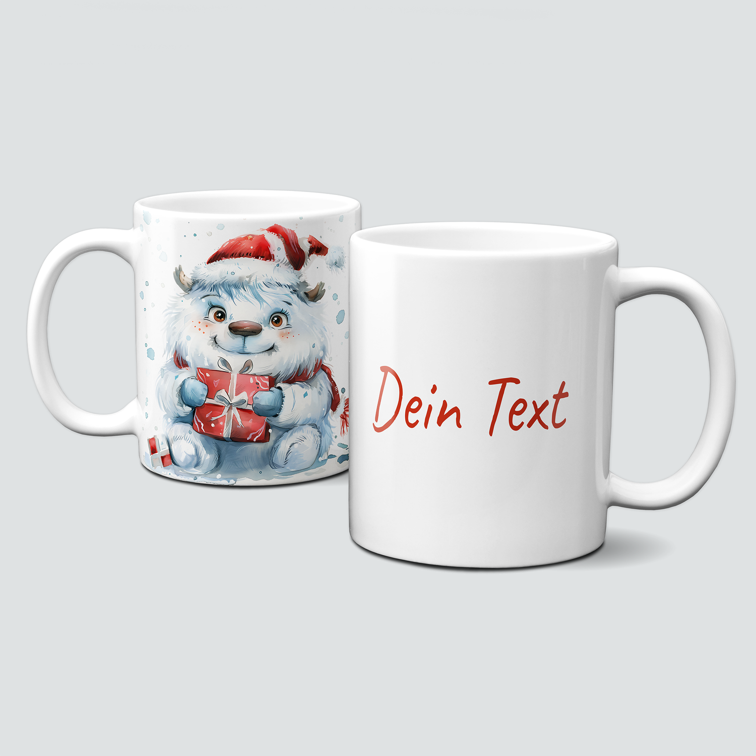 oh-cuptastic Tasse, Weihnachten-Yeti-MĂŒtze-Geschenk-Personalisierbar oh-cuptastic Tasse, Weihnachten-Yeti-MĂŒtze-Geschenk-Personalisierbar