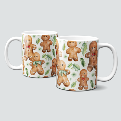 Keramiktasse mit Weihnachtsmotiv - Lebkuchenmann-Kekse-backen-Weihnachtsgebäck Keramiktasse mit Weihnachtsmotiv - Lebkuchenmann-Kekse-backen-Weihnachtsgebäck