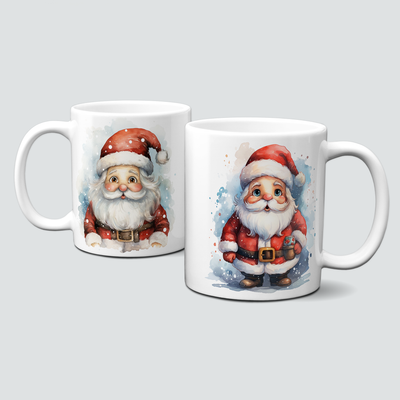 Keramiktasse mit Weihnachtsmotiv-Santa Claus- Weihnachtsmann-Mütze Keramiktasse mit Weihnachtsmotiv-Santa Claus- Weihnachtsmann-Mütze
