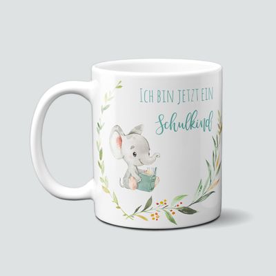 Tasse für Schulkinder mit Elefant