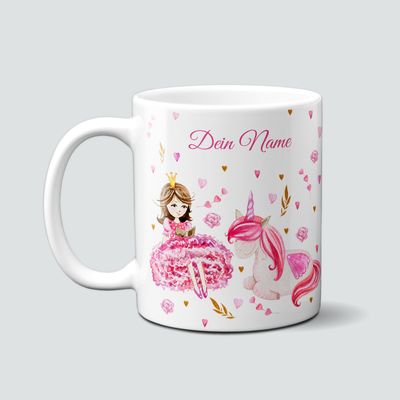 personalisierte Tasse für Prinzessinnen