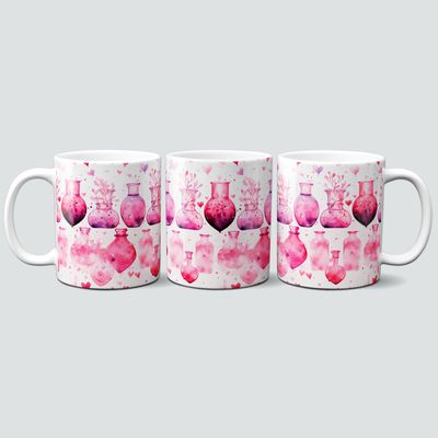 Tasse mit pinkem Liebeselixier Tasse mit pinkem Liebeselixier