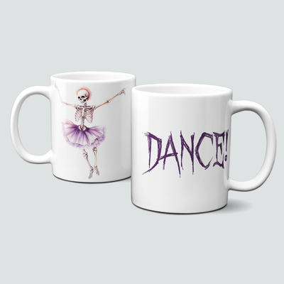 Tasse mit Halloween Motiv - Skeleton Dance -