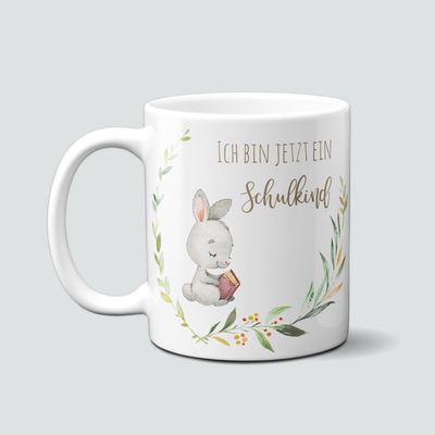 Tasse für Schulkinder mit Hase