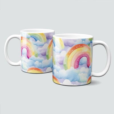 Tasse mit Einhornwolken