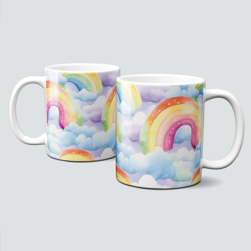 Tasse mit Einhornwolken