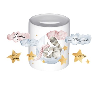 Spardose - Waschbär