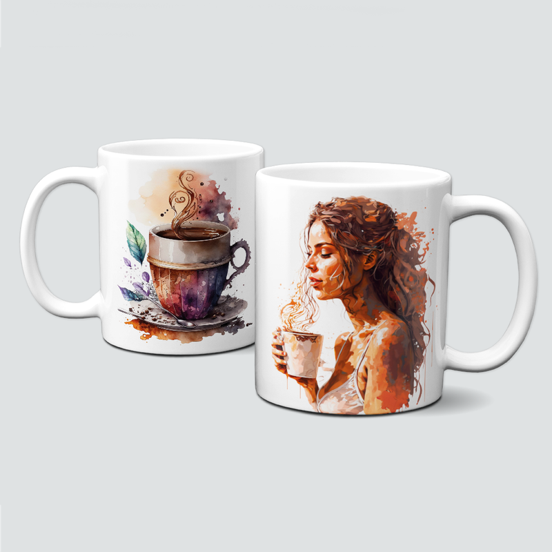 Tasse mit Kaffee zum Verlieben