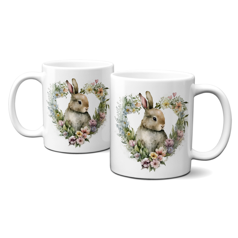 Ostertasse - Häschen im Herzen