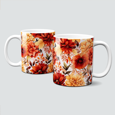 Tasse mit tollen Herbstmotiven - Autumn, Herbstblüte, Dahlien Tasse mit tollen Herbstmotiven - Autumn, Herbstblüte, Dahlien