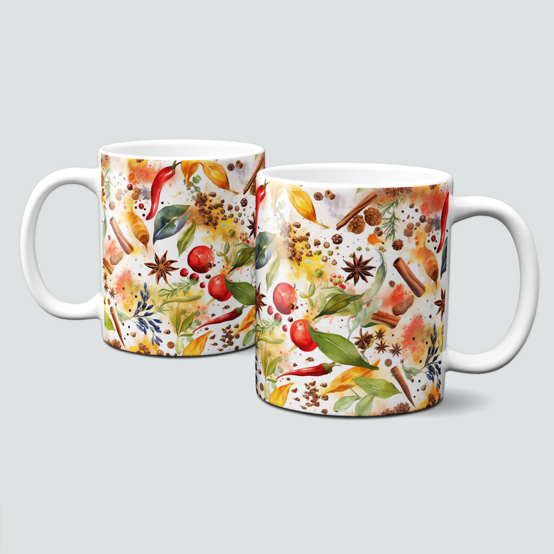 Tasse mit tollen Herbstmotiven - Autumn, Gewürze, Nelken, Zimt